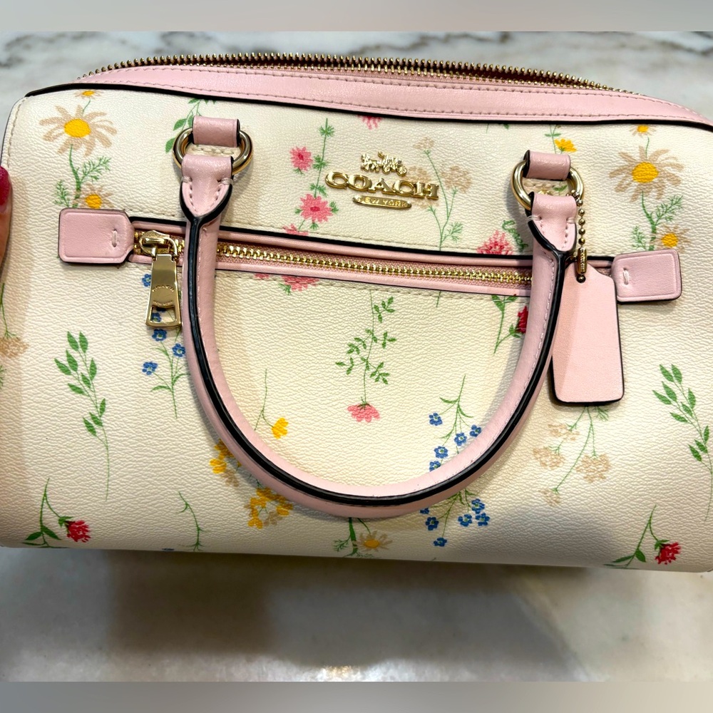 Coach Rowan wildflowers satchel